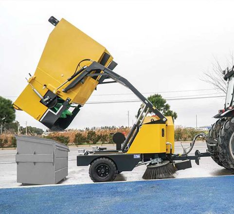 Машина прицепная подметально-уборочая для минипогрузчика