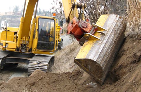 Ковш поворотный планировочный для экскаватора