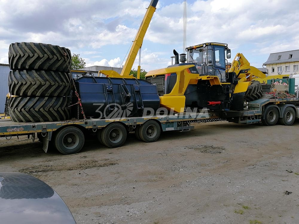 Отгрузка первого специального погрузчика Liugong CLG 856H Agri Edition!