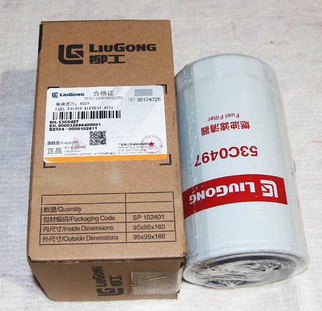 Фильтр топливный 53C0497 LiuGong CLG920D CLG920E CLG922D CLG922E CLG925LC CLG933E CLG842 CLG856