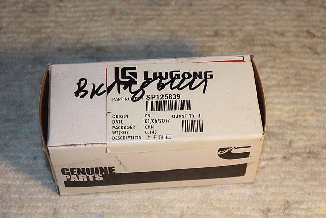 Вкладыш SP125839 LiuGong CLG 418 CLG856 CLG855N CLG936D