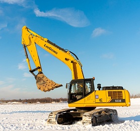 Поступление карьерных экскаваторов LiuGong CLG933Е