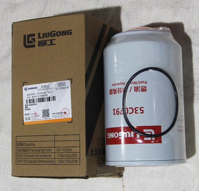Фильтр 53C0791 топливный сепаратор LiuGong CLG936E CLG933E