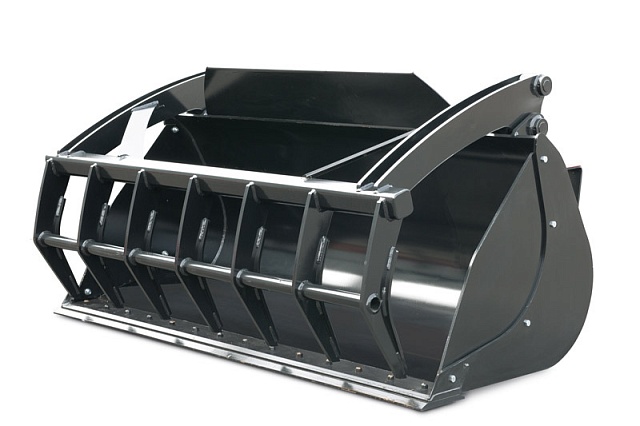 Ковш для фронтального погрузчика с захватом