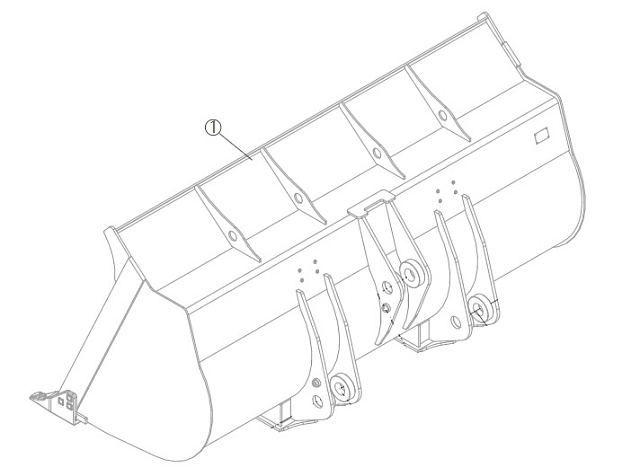 Ковш в сборе 38Y1152Х0 LiuGong 