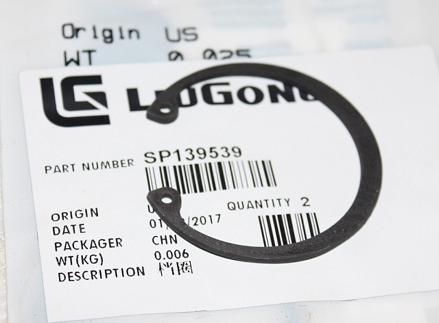 Кольцо стопорное поршневого пальца SP139539 LiuGong CLG 418 CLG855N CLG936D CLG856