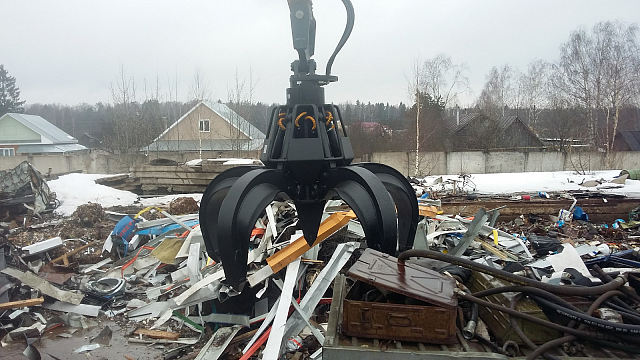 Захват грейферный для металлолома